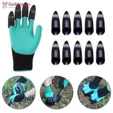 FASHIONGO 10 Pçs Luvas De Jardinagem Removível ABS Plástico Garra Protetoras Acessórios Para Escavação K5X5