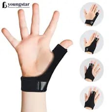 YOUNGSTAR Crianças Cinta De Fixação De Dedo Polegar Tala Ajustável Confortável Respirável Suporte De Articulação Proteto