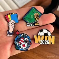 Distintivo da Copa do Mundo de Futebol, produtos da Copa do Mundo, broche de metal, presentes para fãs