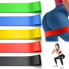 Faixa Elástica Super Mini Band Extensor Treino Kit 5 Unidade