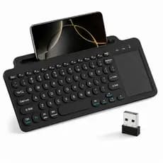 Teclado Sem Fio Touchpad Bluetooth 2,4g para PC, Smart Tv,  Notebook  - Compacto - Funcional - Leve - Resistente