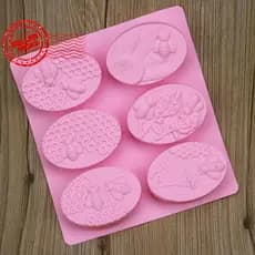 Molde de Silicone para Sabonete em Forma de Abelha, 1 Peça, 6 Palitos, Sabonete Artesanal DIY 3D O4C2