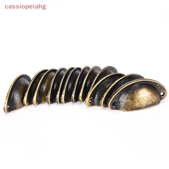 (cassiopeiahg) Conjunto de 12 peças de puxadores antigos para portas de gavetas de móveis de armário