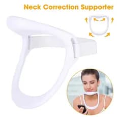 1 suporte cervical portátil para alívio da dor no pescoço/cervical, cinta ajustável para correção de postura/melhora a i