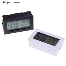 Monitor de Temperatura e Umidade Aliado baipestonwe, Termômetro Digital, Higrômetro com Pequeno Display LCD