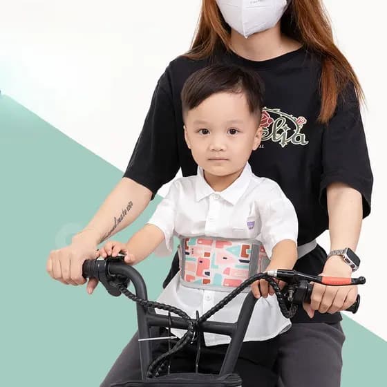 Cinto de segurança infantil para motocicleta elétrica, cinto anti-queda infantil para motocicleta, cinta infantil para a