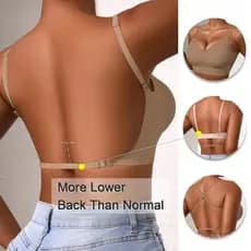 Sutiã de verão com decote em U profundo e múltiplas formas de uso, sutiãs push-up.