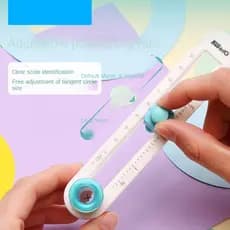 Bússola Rotativa 360° Ajustável, Ferramenta Manual de Corte Circular para Artesanato e Papel de Scrapbook