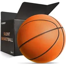 Bola de Basquete Silenciosa Tamanho 7 (29,5") – Bola de Basquete Interna Sem Câmara com Sulcos para Drible Silencioso e