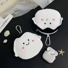Bolsa de Moedas em Forma de Chupeta Sorridente, Bolsa para Armazenar Cabo de Carregamento de Fones de Ouvido, Bolsa para