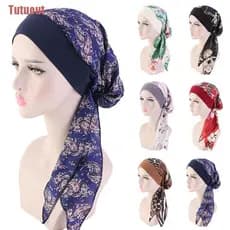 Touca de Quimioterapia Feminina / Lenço de Quimioterapia / Turbante / Pré-Estilizado