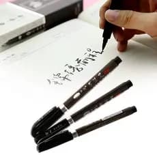 Conjunto de 3 Canetas Artísticas/ para Escrita/ Caligrafia/ Pincel Japonês/ Pincel Chinês