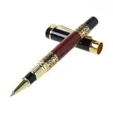 Caneta Esferográfica de Metal Luxuosa com Relevo