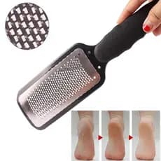 Entrega Rápida: Lixa de Pedicure em Aço Inoxidável, Removedor de Calos, Raspador de Pés