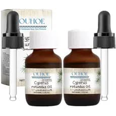2 frascos de óleo herbal, usado para remoção de pelos, reduzindo o crescimento do excesso de pelos e com efeito hidratan