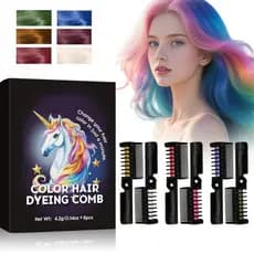 Tinta capilar temporária lavável de 6 cores para crianças - adequada para colorir o cabelo de forma divertida em anivers