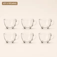 Kit Xícara 250 ml Café Chá Mesa Posta