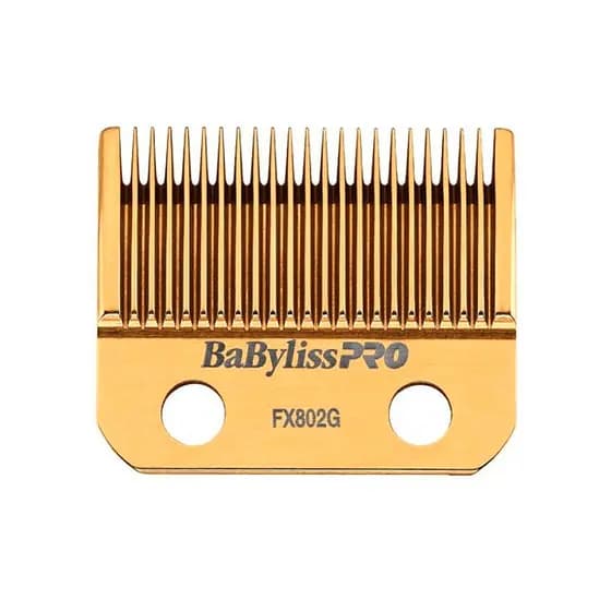 Lâmina Máquina Cortar Cabelo DLC Taper Dourado Movimento Natural Scooping BabylissPRO FX802G