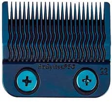 Lâmina Máquina Cortar Cabelo MIM Fade Azul Degradês Precisos Resistência MIM BabylissPRO FX8022BL