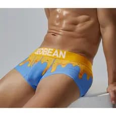 SEOBEAN SEOBEAN Cuecas boxer masculinas confortáveis e modernas cuecas boxer com levantamento de quadril em U bolsa conv