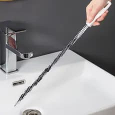 Ferramenta útil para dragagem de tubos, escova para limpeza de pelos de esgoto, ferramenta de dragagem de tubos de água