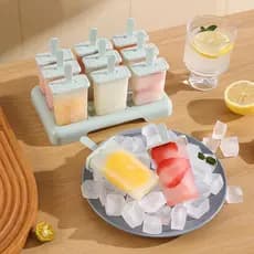 Novo molde de sorvete doméstico bandeja de gelo fazendo picolés moedor sorvete caseiro picolés