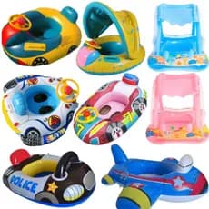 Assento De Toldo Infantil Em PVC , Anel De Natação , Volante , Carro , Barco , Inflável , Engrossado