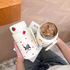 Copo de isolamento térmico simples de verão, alto valor, grande capacidade, aço inoxidável, copo de isolamento térmico,