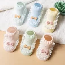 Sapatos de chão para bebês recém-nascidos, meias infantis, estilo fino sem costura, 100% algodão, sapatos infantis de es