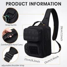 Bolsa de peito masculina multifuncional, bolsa de isca de pesca camuflada, bolsa mensageiro de ombro, leve, grande capac