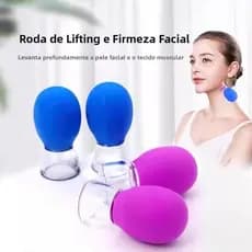 Mini dispositivo de ventosa de Silicone Facial dispositivo de caminhada levantamento beleza cupping dispositivo massagem