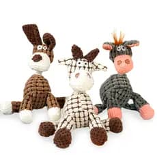 Cão de estimação corda de algodão Molar mordida-resistente brinquedo de pelúcia voz brinquedo interativo gato cão suprim