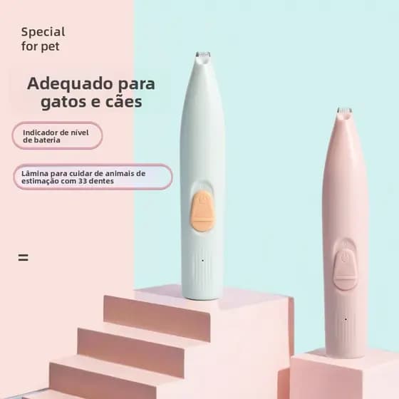 Barbeador de pés para animais de estimação, cão, gato, barbeador dedicado, elétrico, silencioso, garra de gato, Pedicure