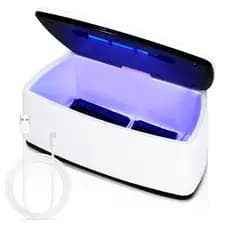 Esterilizador de Ferramentas para Unhas, Caixa de Limpeza de Unhas Portátil de Alta Temperatura com USB de 1L para Salão