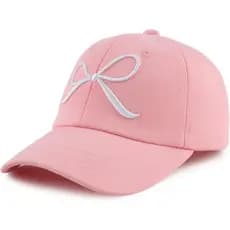 Boné de Beisebol Brilhante para Meninas Zsedrut, Boné Ajustável para Crianças com Abertura para Rabo de Cavalo, Bonés de