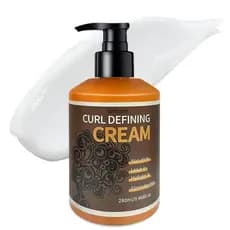 Creme Definidor de Cachos com Óleo de Coco, Óleo de Abacate e Óleo de Rícino, Creme Anti-Frizz para Cabelos Cacheados, G