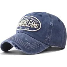 Boné de Beisebol de Algodão Original de Nova Orleans para Mulheres e Homens, Estilo Vintage, Esportivo, Casual, para Uso