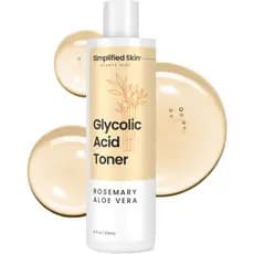 Tônico de Ácido Glicólico para o Rosto - Solução Tonificante Facial 8% - Hidratante, Antienvelhecimento, Esfolia a Pele