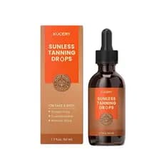 Gotas de Bronzeamento Sem Sol para Rosto e Corpo - Gotas Autobronzeadoras à Base de Plantas com Ingredientes Botânicos,
