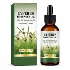 Óleo de Cyperus Rotundus, 60ml, Óleo para Cuidados Pós-Depilação, Óleo Corporal Leve para uma Pele com Aparência Suave,