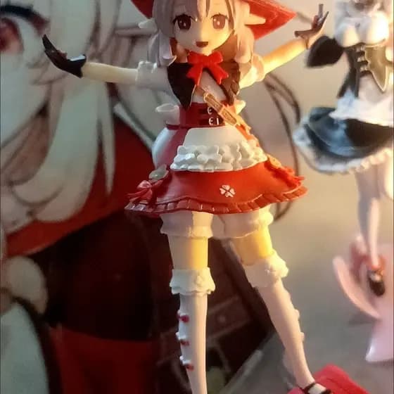 Figurinha de Modelo de Menina Bonita em 2D para Cosplay de Anime Original Keli