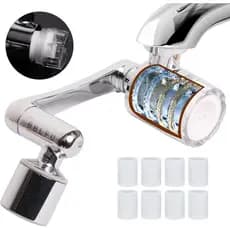 Aerador de Torneira Filtrado 1080 °   Extensor de Torneira Rotativo com Aerador, Extensor de Torneira com Filtro para Pi