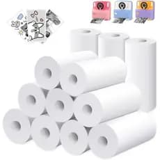 Papel de Impressão para Câmera Instantânea Infantil, Refil, Conjunto de 12 Rolos de Papel Térmico para Impressão (12 Rol