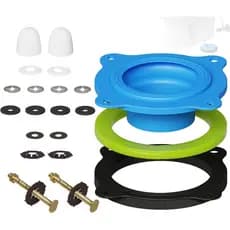 Kit de Anéis de Cera para Instalação de Vaso Sanitário - Junta Elástica Sem Cera, Anel de Vedação Reutilizável para Vaso