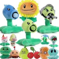 Plantas Vs Zombies Sunflower Plush Toys , Soft Toy , Presentes Para Crianças , PVZ , Peashooter , 13-20cm , 1pc
