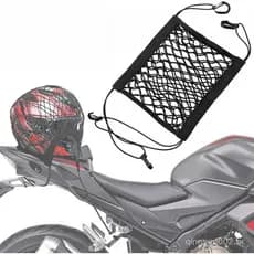 Rede De Carga Para Motocicleta , Elástica De Alta Camada Dupla Armazenamento De Capacete , Com Ganchos Bagagem