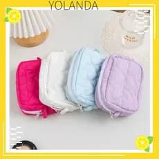 YOLANDAGOODS Mini Bolsa Cosmética , Bolsas De Armazenamento De Viagem Em Cores Doces Da Moda Mão Femininas Fofas Para Es