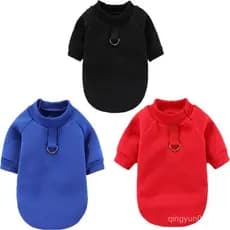 Cão Hoodies Roupas De Inverno Sólido Para Animais De Estimação Camisola Cães Pequenos York Filhote De Cachorro Traje Pre