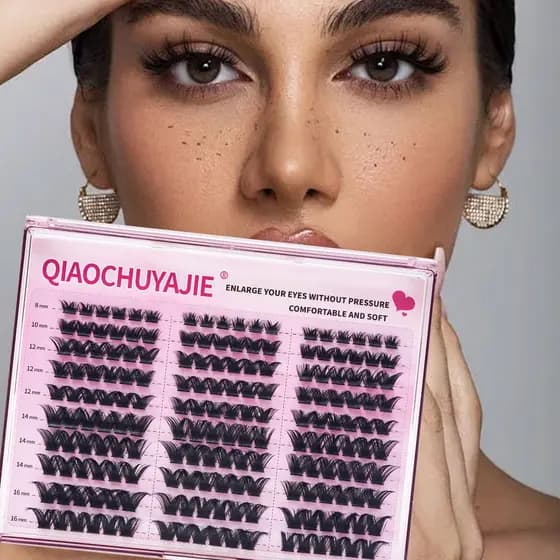 O best-seller internacional da Qiaochuya Eyelashes: cílios grossos europeus e americanos para auto-aplicação, cílios pos