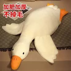 Almofada de pelúcia grande de ganso branco para presente, boneca de brinquedo infantil no atacado, boneca famosa na inte